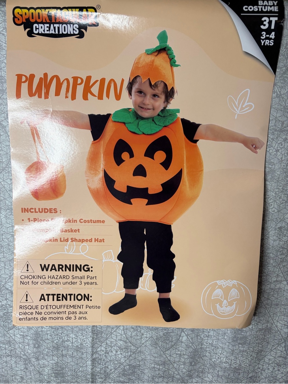 Pumpkin Costume 3T